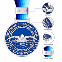 Medaglia Professionale Personalizzata OEM in Lega di Zinco 3D per Maratona, Corsa, Premi, Taekwondo, Karate, Oro