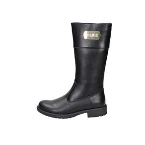 Stivali da ragazza Ferre FB-273 neri in pelle a metà polpaccio - Product Image 1