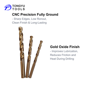 13個入りコバルトドリルビットセット、M35 HSS Co 5% メトリック DIN338 135 スプリットポイントビット、ステンレス鋼、硬化金属用 - Product Image 5