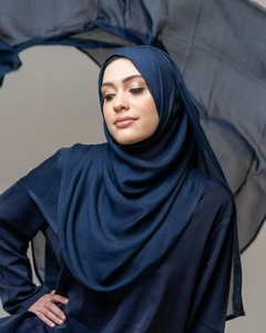 2025年夏秋新作無地イスラム教徒女性ショール赤ちゃん縫い目シングルステッチビスコースヒジャーブ竹モーダルヒジャーブスカーフショール - Product Image 2