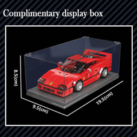 Mould King 27038S 378PCS Série de voitures, modèle de voiture de course statique rouge F40, blocs de construction, jouet éducatif technique, cadeau de fête