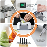 Mandoline électrique à fonctionnement simple, trancheuse à légumes, mandoline en acier inoxydable