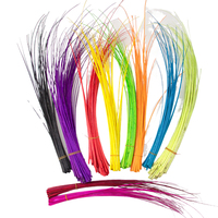 60cm pas cher colonne vertébrale plume d'autruche plume pour artisanat bricolage chapellerie chapeau course fascinateur chapeaux casque cheveux Costume accessoire