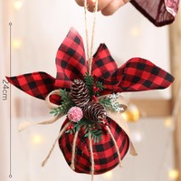 Mini sapin de Noël artificiel pour décoration de table, ornement de bureau, centre de table pour la maison ou le bureau, idéal comme cadeau de Noël