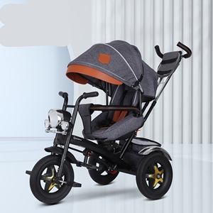 Offre Spéciale Haute Qualité Stock Trois Roues Double Siège Jumeaux Vélo Deux Sièges Bébé Tricycle pour 2 Ans Enfants - Product Image 4