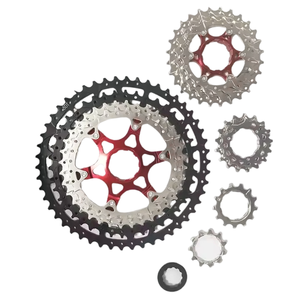 Cassette de bicicleta <span class=keywords><strong>MTB</strong></span> de 11 velocidades 11-50T, aleación de aluminio ligera/rueda libre de acero para bicicletas de carrera y de montaña - Product Image 3