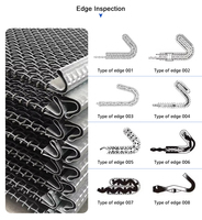 Maille de tamisage en acier 65Mn haute résistance pour concasseur de roche, tamis vibrant linéaire à bord cranté, maille de fil métallique ondulée pour installation de concassage minéral
