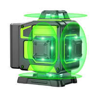 Niveau laser 4D 16 lignes 4x360 à faisceau vert, auto-nivelant, avec trépied pour la construction et la rénovation de la maison