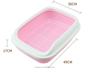 Caja de arena lavable para gatos con diseño antideslizante, limpieza de excrementos de mascotas con filtro interno y pala gratuita, 49*36*16 CM - Product Image 3