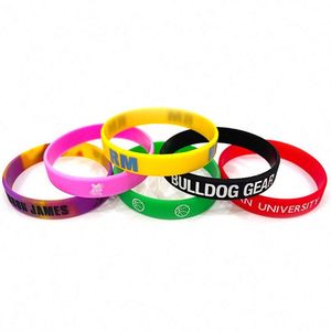 Pulseras de Silicona Delgadas con Logotipo Personalizado, Artículos Promocionales para Fiestas con Diseño Personalizado, Pulseras de Goma Económicas - Product Image 6
