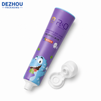 Tube souple cosmétique personnalisé en PE de 160 ml, emballage pour dentifrice et brillant à lèvres, avec bouchon à vis et opercule en aluminium, OEM ODM, logo imprimé sur sérigraphie