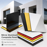 4mm ACP Panel 1220x2440mm PVDF Kaplamalı Dış Cephe Kaplaması Ayna Renkli