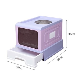 Lettiera <span class=keywords><strong>per</strong></span> <span class=keywords><strong>Gatti</strong></span> Completamente Chiusa, Colorata, Spaziosa e con Cassetto, <span class=keywords><strong>per</strong></span> <span class=keywords><strong>Gatti</strong></span> <span class=keywords><strong>Adulti</strong></span> e Gattini, Ideale <span class=keywords><strong>per</strong></span> Grattare - Product Image 5