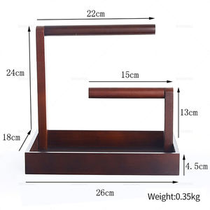SHI SHENG braccialetto portatile in legno rigido catena T-Bar Rack per braccialetto orologio collana casa organizzazione titolare vetrina - Product Image 5