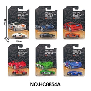 Caja de mano ABS 8 tipos de coches, 4 coches modelo de aleación de zinc fundido a presión deslizante al azar para niños - Product Image 5