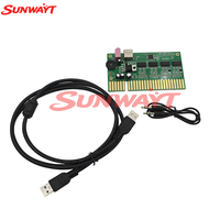 SUNWAYT SW-PS1 USB PC'den JAMMA'ya Dönüştürücü Kartı Ses Amplifikatörü Jetonlu Oyun Kontrol Kartı Win XP/7/10 Raspberry Pi için