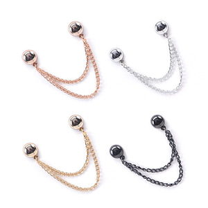 Garment Clips Magnetic Snap Button Rose Gold Silver Gold Gunmetal Black Chain Tapering Tool For Pants Sleeve Hem Fixing - Product Image 5