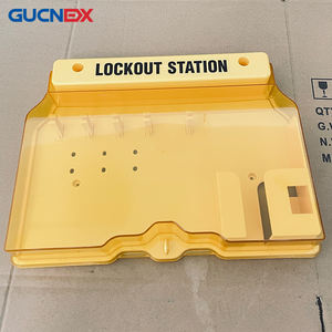 Station de gestion des serrures, conception monobloc verrouillable avec couvercle, boîte à serrures antivol pour <span class=keywords><strong>cadenas</strong></span> de sécurité, serrures à loquet et étiquettes LOTO - Product Image 3