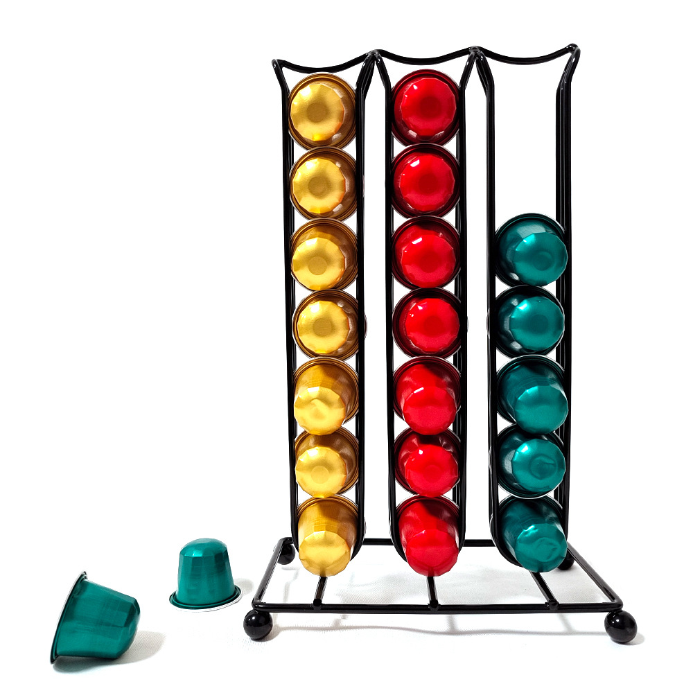 Nespresso 42-piece coffee rack black