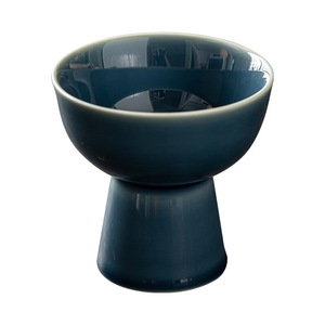 Assiette à fruits en céramique chinoise sur pied, en porcelaine, luxe rétro, pour la maison - Product Image 1