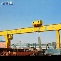Grue portique monopoutre électrique de type L 50/5t 50/10t avec chariot cantilever extérieur pour le levage de matériaux longs