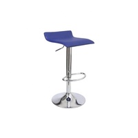 Chaise de bar pivotante moderne réglable en hauteur en cuir synthétique noir avec repose-pieds pour la maison, le bar, le club, la cuisine