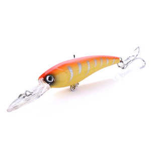 Leurre de pêche flottant à longue portée de 95 mm 8 g, minnow, wobbler peu profond pour la basse, la truite, jerkbait réaliste - Product Image 5