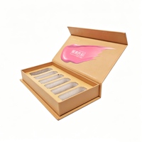 Boîte en papier de luxe de haute qualité, étanche, personnalisée avec logo magnétique, pour emballage d'huile à ongles recyclée, avec poignée et impression en relief