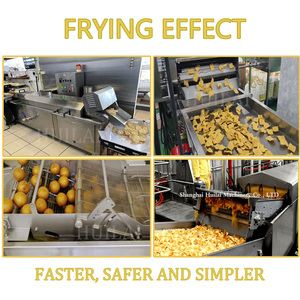 Volledig automatische continue frituurmachine voor chips en frieten met transportband - Product Image 4
