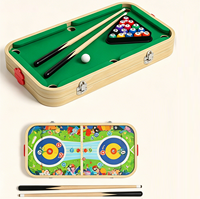 Table de billard miniature multifonctionnelle pour jeux de table, table de billard en bois pliable pour enfants et famille