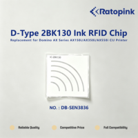 Puce RFID d'encre de type D Ratopink DB-SQN0804 2BK130, remplacement pour imprimante CIJ Domino série AX AX150i/AX350i/AX550i