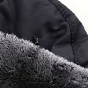 Chapeau d'hiver chaud et épais anti-vent, style TROOPER HAT, couleur unie, avec cache-oreilles en fourrure Lei Feng, pour femmes et hommes, pour l'extérieur - Product Image 5