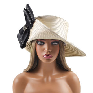 Chapeau de Kentucky Derby de Luxe Spectaculaire, Élégant Chapeau d'Église Hawaïen Luxueux pour Femmes, Fête et Décoration de Vacances - Product Image 2