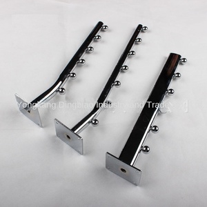 Móc treo tường đậm với sáu hạt và Bảy hạt cong móc kim loại lớn cho cửa hàng quần áo treo móc treo bên trong - Product Image 4