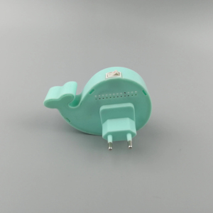 OEM W045 cartoon Whale LED SMD mini switch plug in piccola lampada da parete a luce notturna con 0.6W e 110V o 220V per camera da letto - Product Image 5