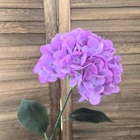 Promo! Bunga Hydrangea Buatan Tangan Berkualitas Tinggi Tangkai Panjang Tunggal Warna Putih Pink Dekorasi Hari Ibu Paskah