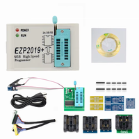 Programmateur Flash SPI USB Haute Vitesse EZP2019+ Kit Complet avec Multiples Adaptateurs de Douilles, Prise en Charge des Puces BIOS des Séries 24/25/93