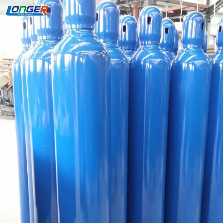 industrial hydrogen gas price 10l/20l/47l/50l small portable medical oxygen cylinder with valve