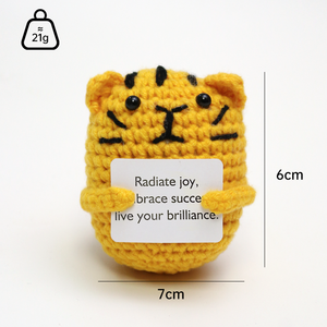 2026 New Designs Emotional Support <strong>Frog</strong> Crochet Dolls Handmade Emotional Uplifting Support Cheer up <strong>Knitted</strong> Crochet Otter - Product Image 6