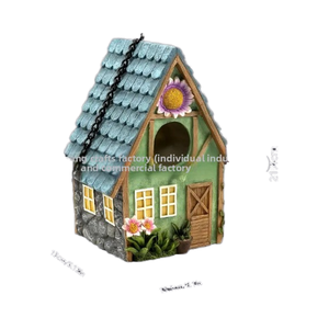 Casa <span class=keywords><strong>de</strong></span> pájaros <span class=keywords><strong>de</strong></span> resina con etiqueta personalizada Pastoral para jardín al aire libre con cierre <span class=keywords><strong>de</strong></span> botón para dueños <span class=keywords><strong>de</strong></span> mascotas - Product Image 4