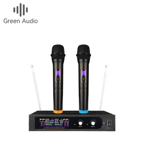 GAW-K4 2024 terbaru 4Channel mikrofon nirkabel konferensi rumah bernyanyi set lengkap siaran langsung audio profesional genggam