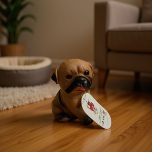 MNJ Dog Toy Pug Figurine 6Pcs Pack Pet Decoration - Product Image 2