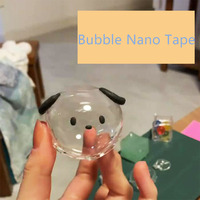 Ruban adhésif transparent, lavable, réutilisable, sans trace, double face, imperméable, pour bricolage, TikTok, ballons d'eau, nano-bulles, décompression