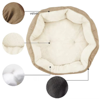 Lits ronds pour chats les plus vendus pour chats d'intérieur canapé-lit de luxe pour animaux de compagnie grand tapis pour chiens et chats