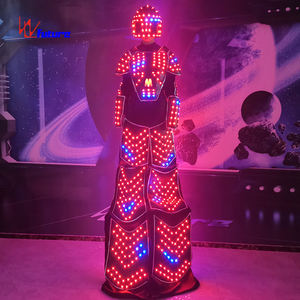 무료 DHL 배송 Traje De 로봇 <span class=keywords><strong>LED</strong></span> 조명 의상 의류 하이힐 포식자 <span class=keywords><strong>Led</strong></span> 의상. - Product Image 6