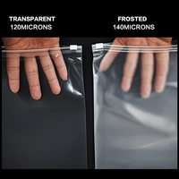 Sacs à fermeture éclair en PE pour t-shirts, sacs à fermeture éclair pour vêtements avec logo personnalisé, sacs à fermeture éclair en plastique transparent givré pour vêtements, directement de l'usine