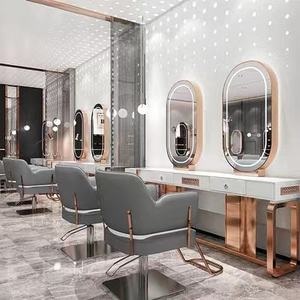 Miroir de salon de coiffure Sincoo JT70 moderne en verre doré avec couleur et taille personnalisables pour usage en centre commercial et atelier - Product Image 5