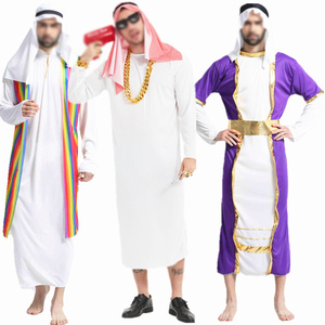 Disfraz <span class=keywords><strong>de</strong></span> actuación <span class=keywords><strong>de</strong></span> Cosplay para hombres adultos Halloween Fancy Prince Arab Prince King Chief Outfit Oriente Medio Dubai Ropa árabe - Product Image 5