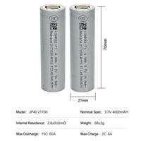 Hot Sell Ampace 21700 JP40 3.6V 4000mAh 45A Max Discharge INR21700 Li-ion Cell High Performance Rechargeable Battery Cell