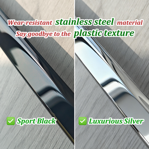 Kfz-Zubehör Schwarze Tür-Chromfenster Zierleisten Streifen für Mercedes-Benz W205 C-Klasse C450 AMG C63S 2014-2020 - Product Image 4